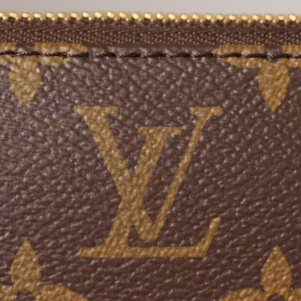 LV POCHETTE ACCESSOIRES BAG 23 IN BROWN MONOGRAM CANVAS