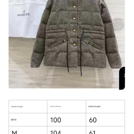 MONCLER 25S TWEED DOWN JACKET 307