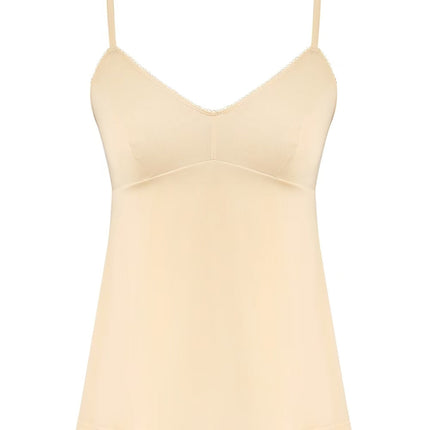 CHLOE TWO-PIECE SET OF RUFFLE-NECK BLOUSE AND CAMISOLE TOP