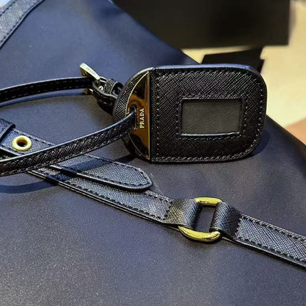 PRADA TESSUTO TOTE BAG RENYLON IN NAVY BLUE