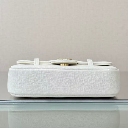 CHANEL 26S JENNY BAG 17 IN WHITE CALFSKIN