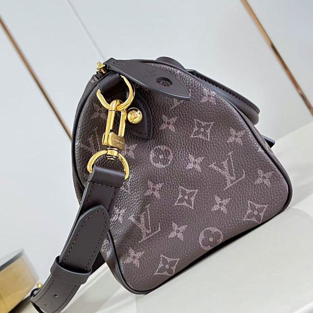 LV SPEEDY P9 BANDOULIERE 25 IN COFFE BEAN CALFSKIN