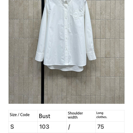 DIOR 26S CD HERITAGE SHIRT IN WHITE 7626
