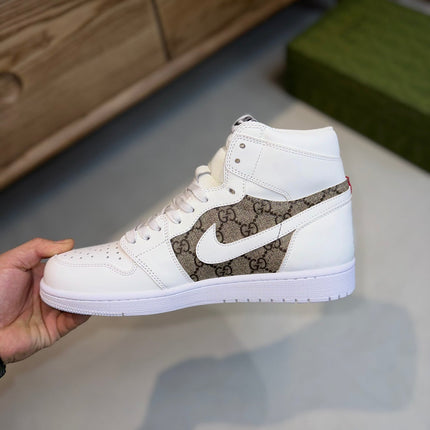 GG AIR JORDAN WHITE BROWN