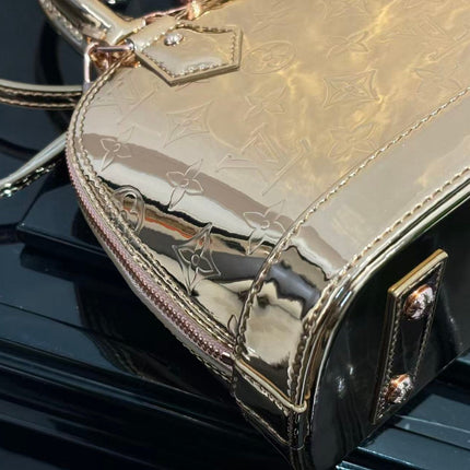 SPEEDY 23 IN GOLD MONOGRAM EMBOSSED CALFSKIN