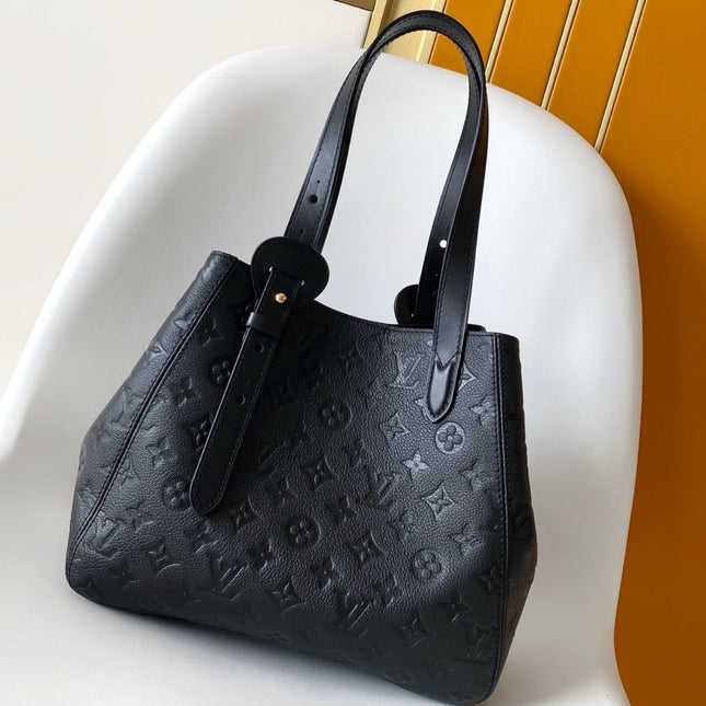LV ALL IN ONE SHOULDER BAG 40 IN BLACK CALFSKIN
