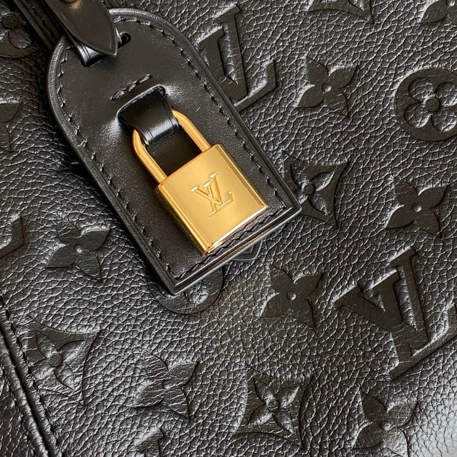 LV ALL IN ONE SHOULDER BAG 40 IN BLACK CALFSKIN