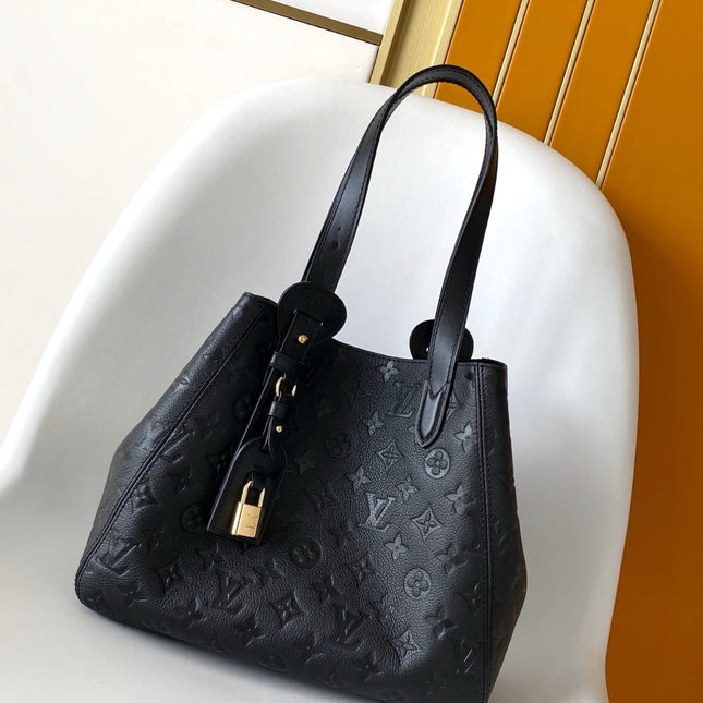 LV ALL IN ONE SHOULDER BAG 40 IN BLACK CALFSKIN