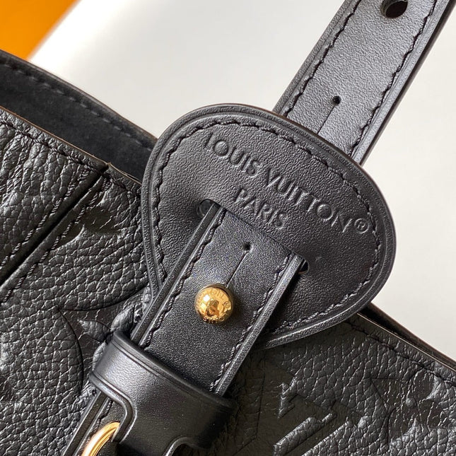 LV ALL IN ONE SHOULDER BAG 40 IN BLACK CALFSKIN