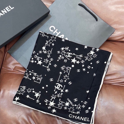 CHANEL 26S SCARF 135 IN CASHMERE AND SILK 309310