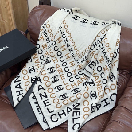 CHANEL 26S SCARF 135 IN CASHMERE AND SILK 309350