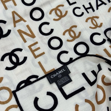 CHANEL 26S SCARF 135 IN CASHMERE AND SILK 309350