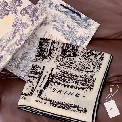DIOR 26S SCARF 140CM IN SILK 309356