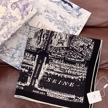 DIOR 26S SCARF 140CM IN SILK 309357