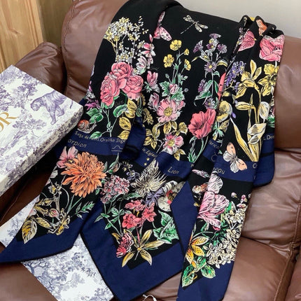 DIOR 26S SCARF 140CM IN CASHMERE SILK 309359