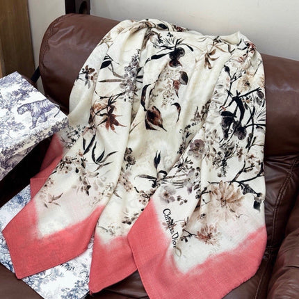 DIOR 26S SCARF 140CM IN CASHMERE SILK 311969