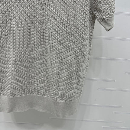 MIUMIU SHORT-SLEEVE KNIT POLO 269487