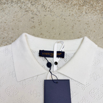 LV 26S SHORT-SLEEVED KNIT POLO SHIRT STYLE 206