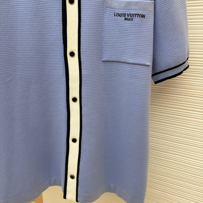 LV 26S SHORT-SLEEVED KNIT POLO SHIRT STYLE 204