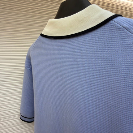 LV 26S SHORT-SLEEVED KNIT POLO SHIRT STYLE 204