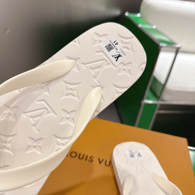 LV 26S THONG SANDALS IN WHITE EVA