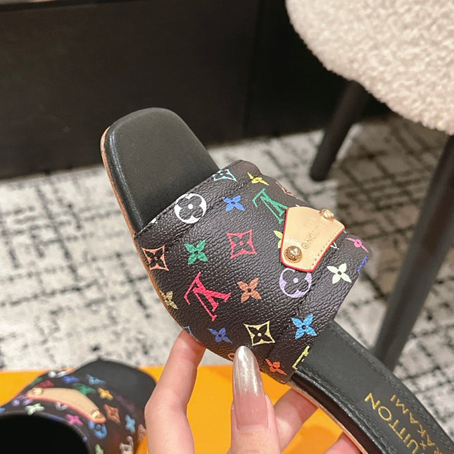 LV CHERRY HIGH HEELS 25S 55 MM IN BLACK CALFSKIN STYLE 14