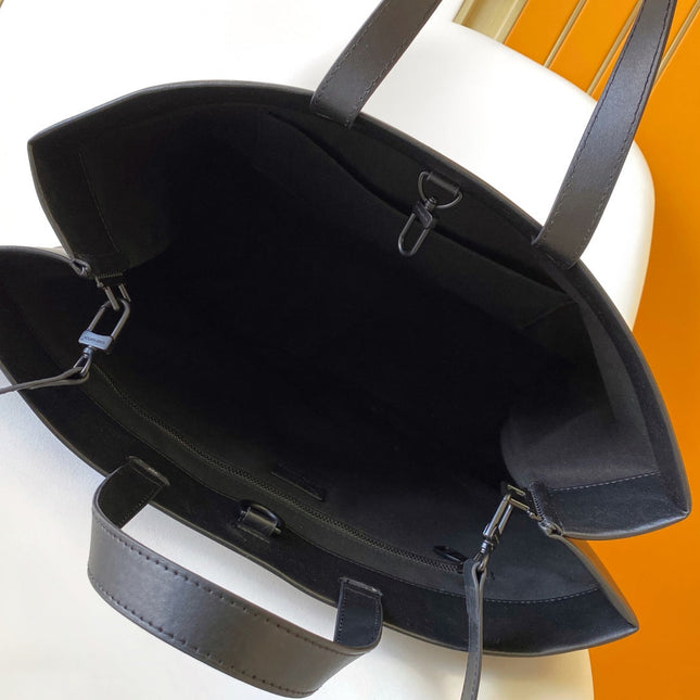 LV 26S SHOPPER TOTE 40 IN BLACK CALFSKIN