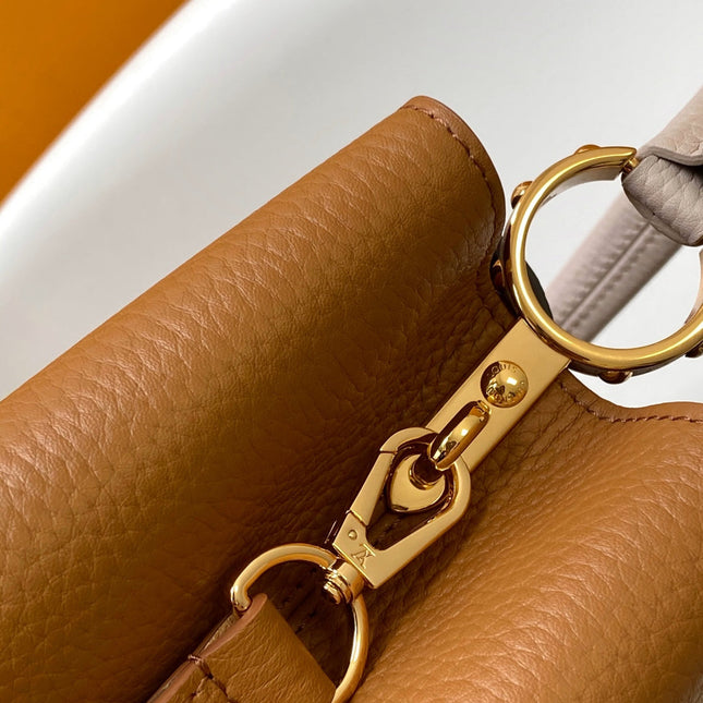 LV 26S CAPUCINES BAG 31 IN BROWN TAURILLON CALFSKIN