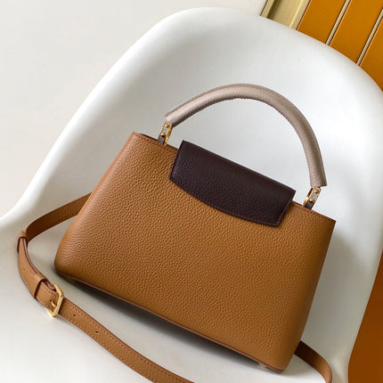 LV 26S CAPUCINES BAG 31 IN BROWN TAURILLON CALFSKIN