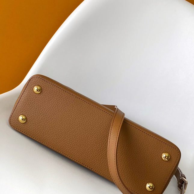 LV 26S CAPUCINES BAG 31 IN BROWN TAURILLON CALFSKIN