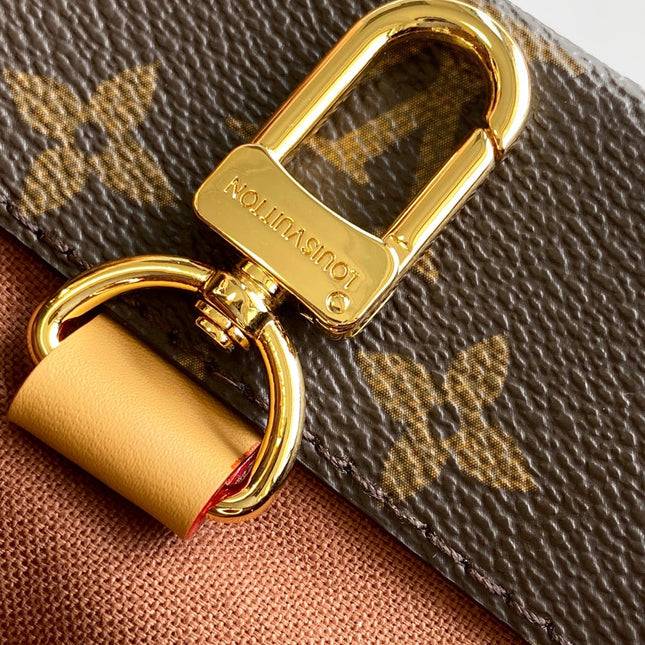 LV 26S LOUIS HANDBAG 25 IN BROWN CALFSKIN