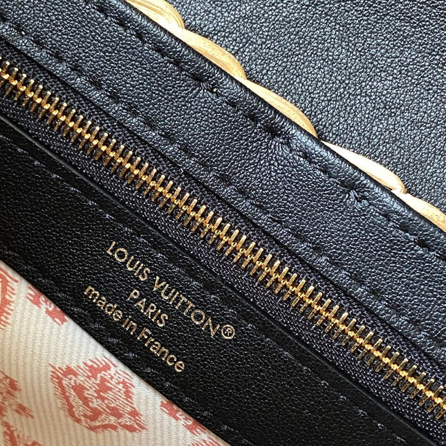 LV CAPUCINES BB BAG 27 PINIC IN BLACK CALFSKIN GOLD HARDWARE
