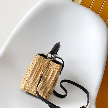 LV CAPUCINES BB BAG 27 PINIC IN BLACK CALFSKIN GOLD HARDWARE