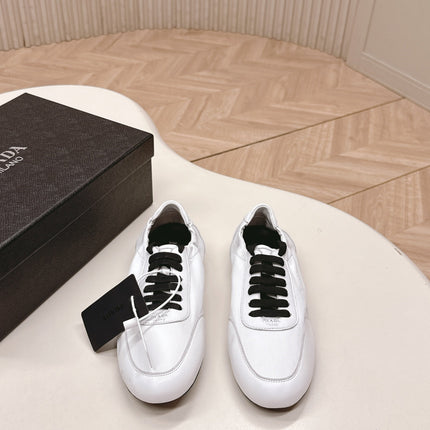 PRADA 26S MARY JANE SHOES IN WHITE CALFSKIN
