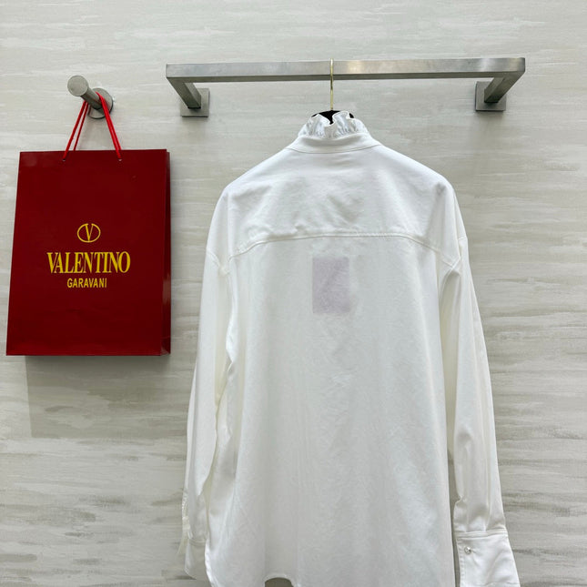 VALENTINO 26S RUFFLED COLLAR SHIRT 139