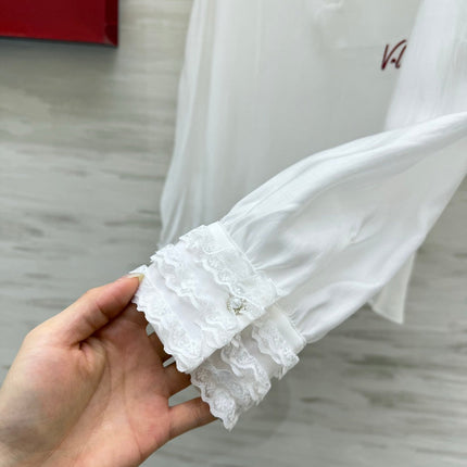 VALENTINO 26S RUFFLED COLLAR SHIRT 128
