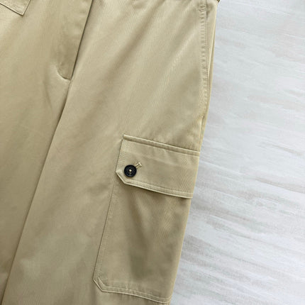ZIMMERMANN 26S HIGH-WAIST WIDE-LEG CARGO PANTS STYLE 42
