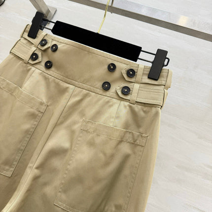 ZIMMERMANN 26S HIGH-WAIST WIDE-LEG CARGO PANTS STYLE 42
