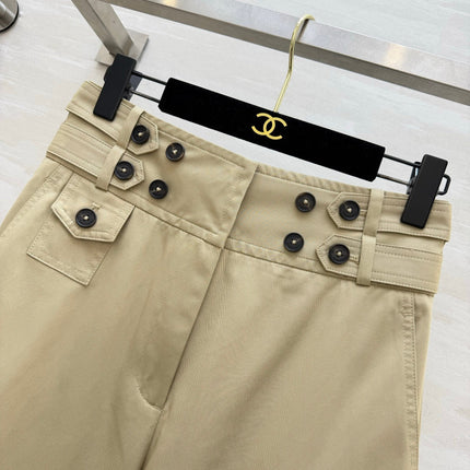 ZIMMERMANN 26S HIGH-WAIST WIDE-LEG CARGO PANTS STYLE 42