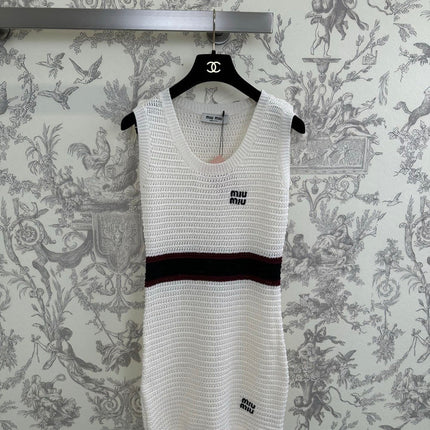 MIUMIU 26S SLEEVELESS KNIT DRESS STYLE 1110