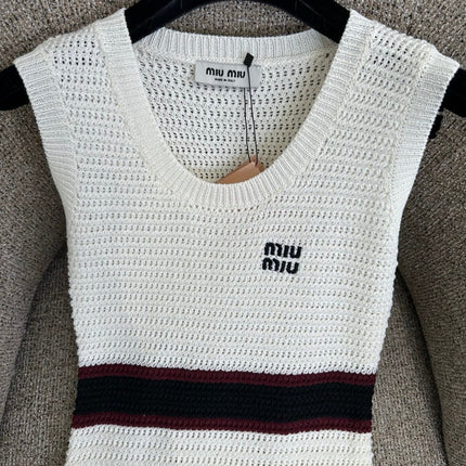MIUMIU 26S SLEEVELESS KNIT DRESS STYLE 1110