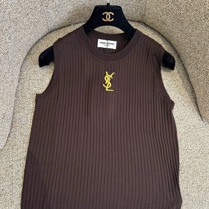 YSL 26S KNIT VEST TOP 385