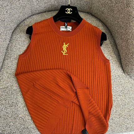 YSL 26S KNIT VEST TOP 386