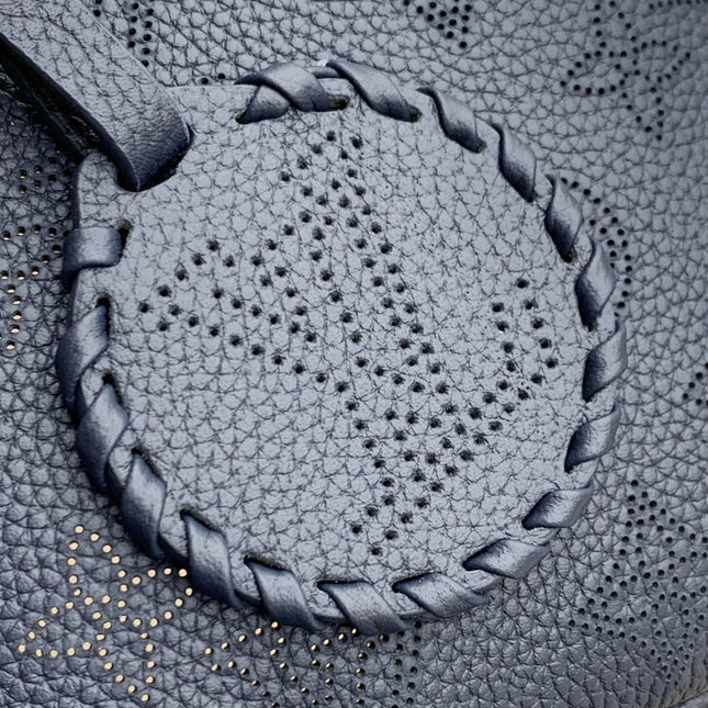 BLOSSOM PM 20 IN DARK BLUE MONOGRAM PERFORATED CALFSKIN
