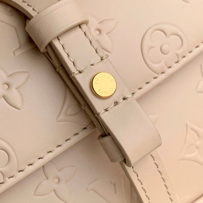 WALLET ON CHAIN IVY 23 IN BEIGE MONOGRAM REVERSE CANVAS EMBOSSED LOGO