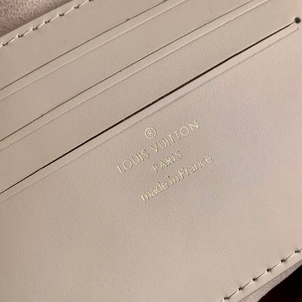 WALLET ON CHAIN IVY 23 IN BEIGE MONOGRAM REVERSE CANVAS EMBOSSED LOGO