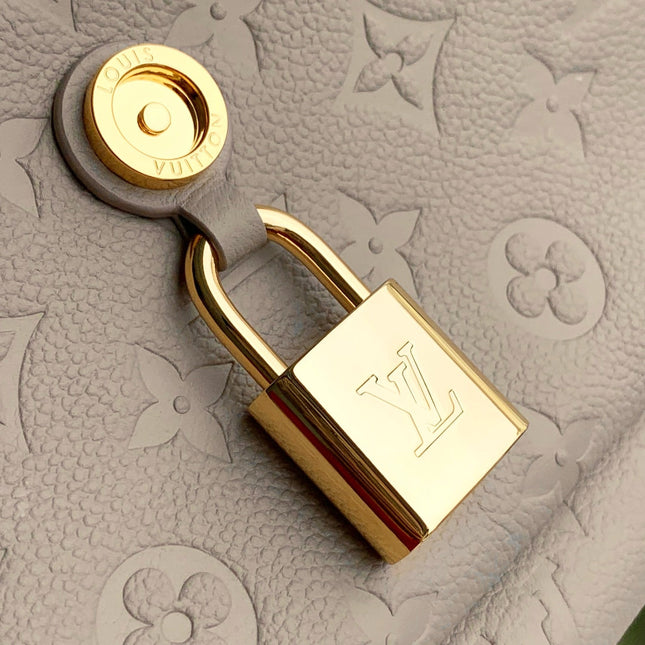 ANYTIME FLAP BAG 29.5 IN TOURTERELLE GRAY MONOGRAM CALFSKIN