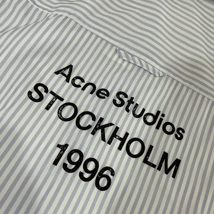 MIU STRIPED SHIRT COTTON BLUE IN COTTON 265839