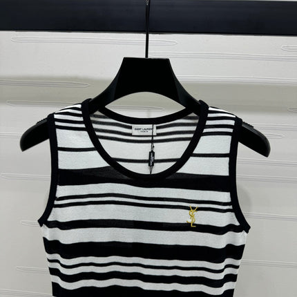 YSL 25S BLACK TRIM TANK TOP 264090