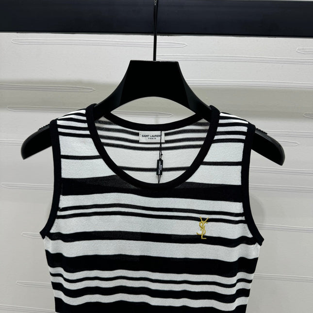 YSL 25S BLACK TRIM TANK TOP 264090